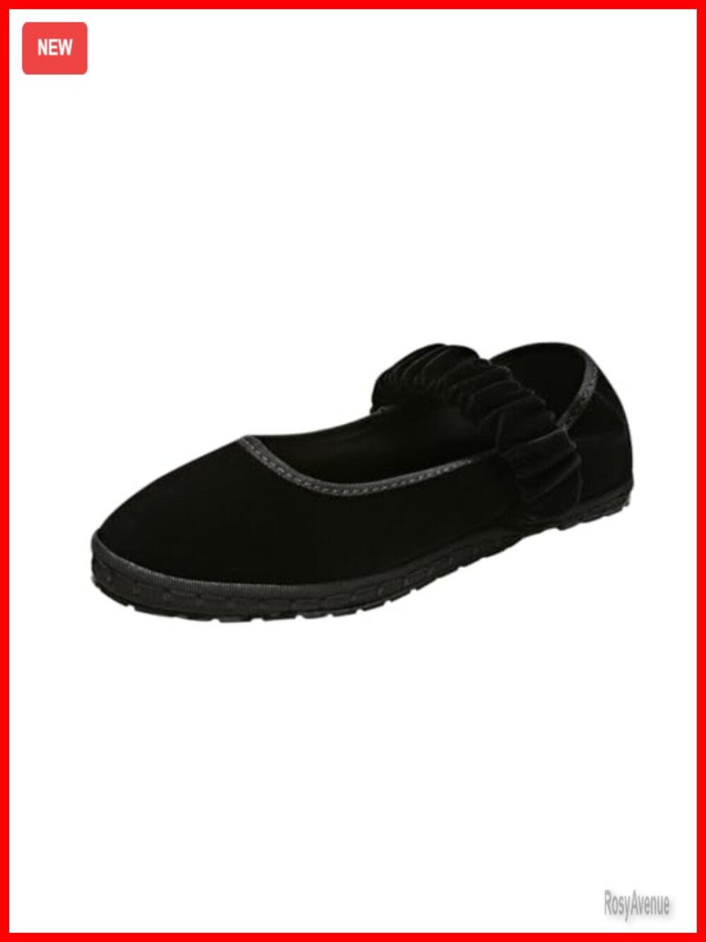 Velvet Mary Janes Comfortable Dressy Casual Ballet Flats Slip On